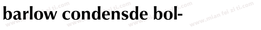 barlow condensde bol字体转换